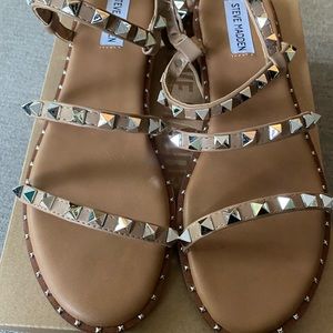 Steve Madden Travel Tan Sandals-NIB size 9